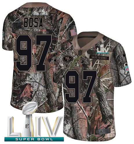 49ers #97 Nick Bosa Camo Super Bowl LIV 2020 Youth Stitched Limited Rush Realtree Jersey cheap jerseys for sale - CheapJerseys.Shop