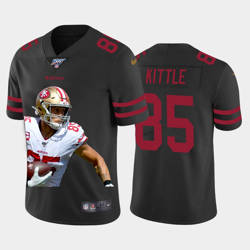 San Francisco 49ers #85 George Kittle Team Hero Vapor Limited 100 Jersey Black cheap jerseys for sale - CheapJerseys.Shop