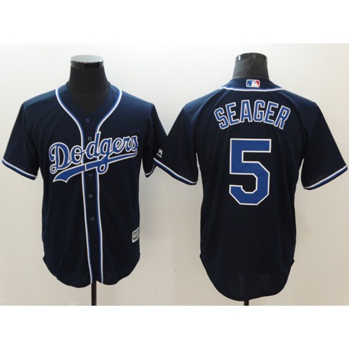 Los Angeles Dodgers #5 Corey Seager Navy Blue New Cool Base Stitched Jersey Men's cheap jerseys for sale - CheapJerseys.Shop