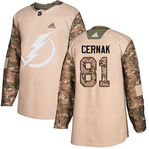 Tampa Bay Lightning #81 Erik Cernak Camo Authentic 2017 Veterans Day Youth Stitched Jersey Youth cheap jerseys for sale - CheapJerseys.Shop