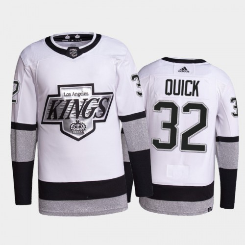 Los Angeles Kings #32 Jonathan Quick Men's 2021-22 Alternate Authentic Jersey - White Men's cheap jerseys for sale - CheapJerseys.Shop