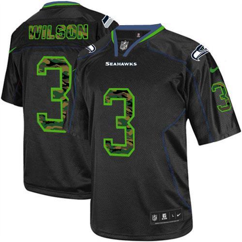 Seattle Seahawks #3 Russell Wilson Black Men's Stitched Elite Camo Fashion Jersey Men's cheap jerseys for sale - CheapJerseys.Shop