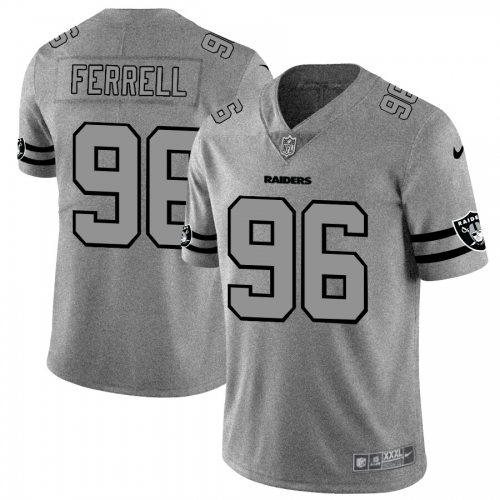 Las Vegas Las Vegas Raiders #96 Clelin Ferrell Men's Gray Gridiron II Vapor Untouchable Limited Jersey Men's cheap jerseys for sale - CheapJerseys.Shop
