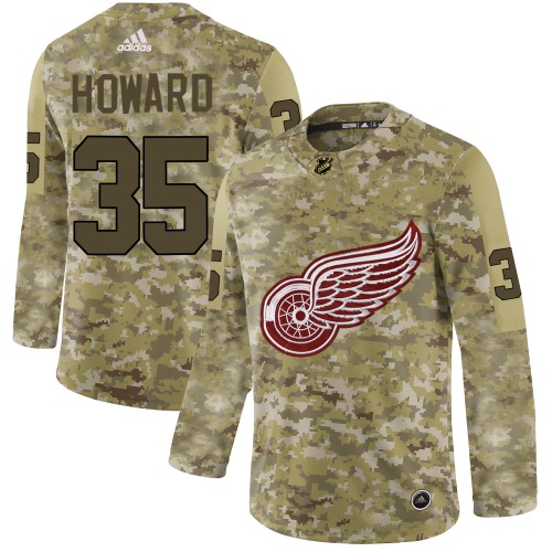 Detroit Red Wings #35 Jimmy Howard Camo Authentic Stitched Jersey Men's cheap jerseys for sale - CheapJerseys.Shop