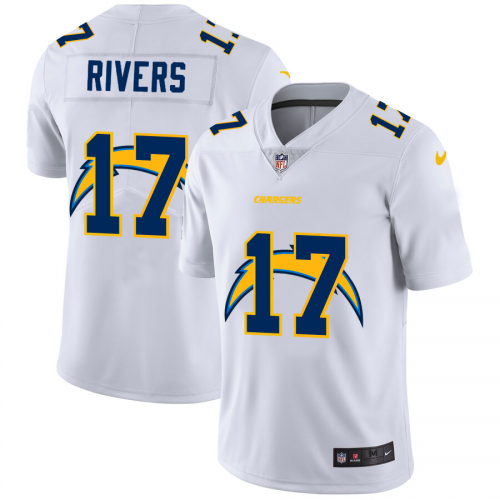 Los Angeles Los Angeles Chargers #17 Philip Rivers White Men's Team Logo Dual Overlap Limited Jersey Men's cheap jerseys for sale - CheapJerseys.Shop