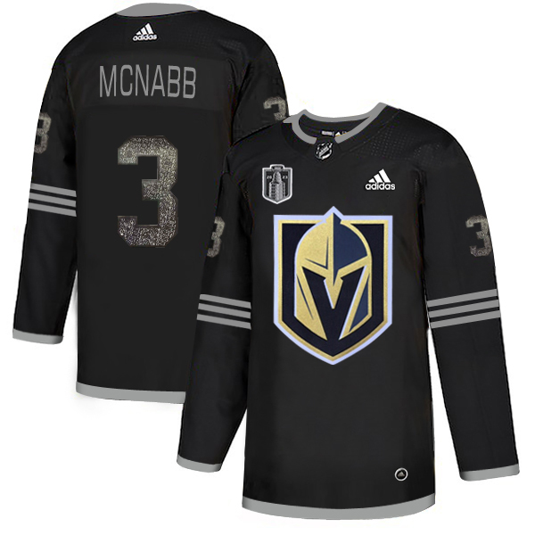 Golden Knights #3 Brayden McNabb Black 2023 Stanley Cup Final Patch Authentic Team Logo Fashion Stitched Jersey cheap jerseys for sale - CheapJerseys.Shop