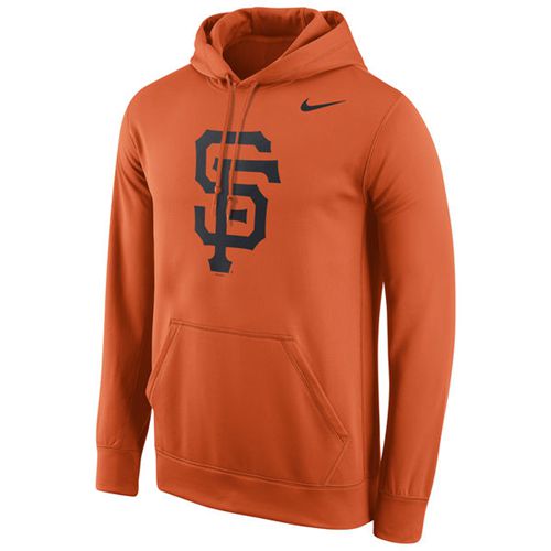 San Francisco Giants Logo Performance Pullover Orange Hoodie cheap jerseys for sale - CheapJerseys.Shop