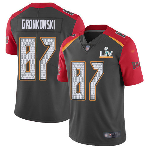 Buccaneers #87 Rob Gronkowski Gray Youth Super Bowl LV Bound Stitched Limited Inverted Legend Jersey cheap jerseys for sale - CheapJerseys.Shop