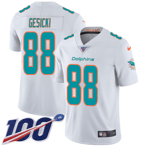 Dolphins #88 Mike Gesicki White Youth Stitched 100th Season Vapor Untouchable Limited Jersey cheap jerseys for sale - CheapJerseys.Shop