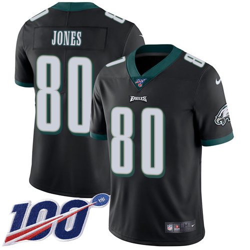 Eagles #80 Julio Jones Black Alternate Youth Stitched 100th Season Vapor Untouchable Limited Jersey cheap jerseys for sale - CheapJerseys.Shop