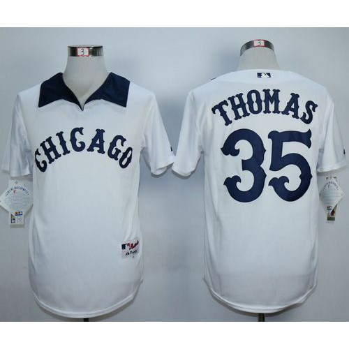 Chicago White Sox #35 Frank Thomas White 1976 Turn Back The Clock Stitched Jersey Men's cheap jerseys for sale - CheapJerseys.Shop