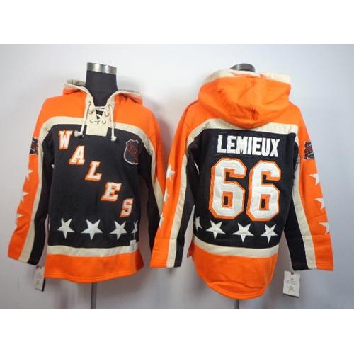 Pittsburgh Penguins #66 Mario Lemieux Black All-Star Sawyer Hooded Sweatshirt Stitched Jersey Men's cheap jerseys for sale - CheapJerseys.Shop