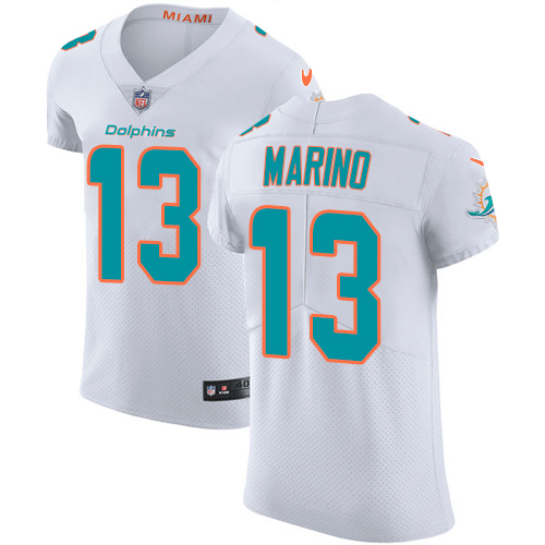 Dolphins #13 Dan Marino White Men's Stitched Vapor Untouchable Elite Jersey cheap jerseys for sale - CheapJerseys.Shop
