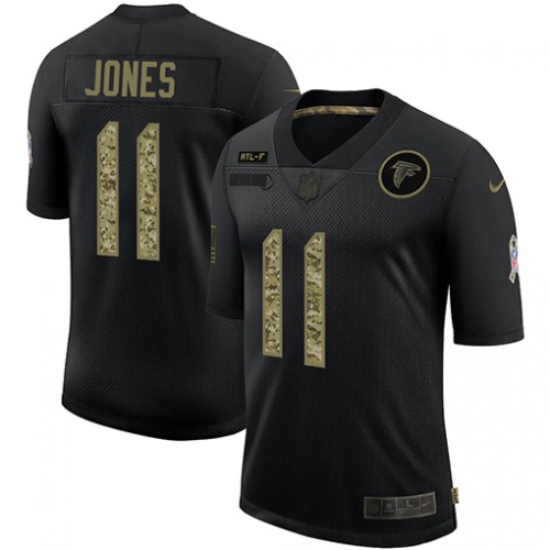 Atlanta Atlanta Falcons #11 Julio Jones Men's 2020 Salute To Service Camo Limited Jersey Black Men's cheap jerseys for sale - CheapJerseys.Shop