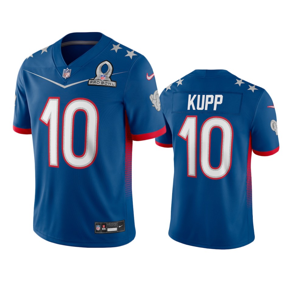 Rams #10 Cooper Kupp Men's 2022 NFC Pro Bowl Game Jersey Royal cheap jerseys for sale - CheapJerseys.Shop