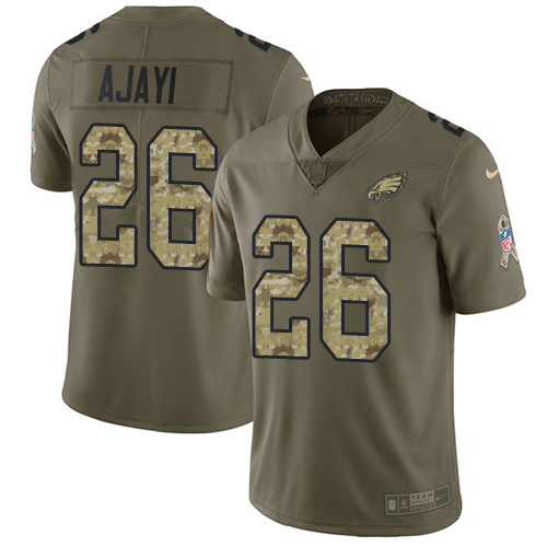 Philadelphia Eagles #26 Jay Ajayi Olive/Camo Men's Stitched Limited 2017 Salute To Service Jersey Men's cheap jerseys for sale - CheapJerseys.Shop