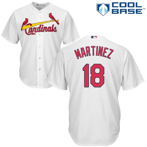 St.Louis Cardinals #18 Carlos Martinez White Cool Base Stitched Youth Jersey Youth cheap jerseys for sale - CheapJerseys.Shop