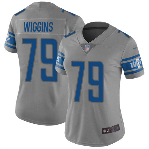Detroit Lions #79 Kenny Wiggins Gray Women's Stitched Limited Inverted Legend Jersey Womens cheap jerseys for sale - CheapJerseys.Shop