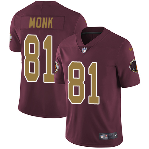 Washington Commanders #81 Art Monk Burgundy Red Alternate Men's Stitched Vapor Untouchable Limited Jersey Men's cheap jerseys for sale - CheapJerseys.Shop