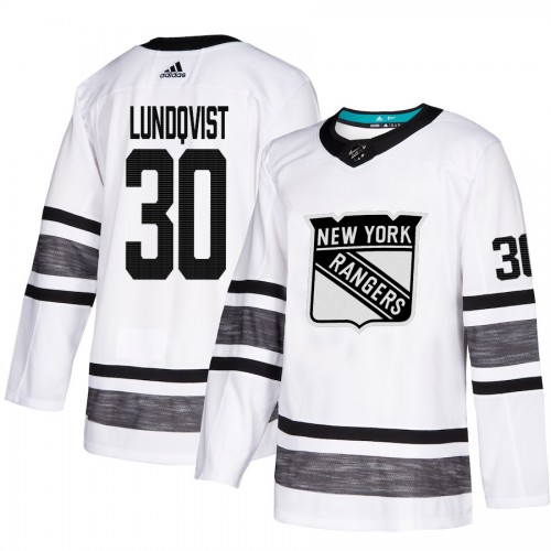 New York Rangers #30 Henrik Lundqvist White Authentic 2019 All-Star Stitched Jersey Men's cheap jerseys for sale - CheapJerseys.Shop