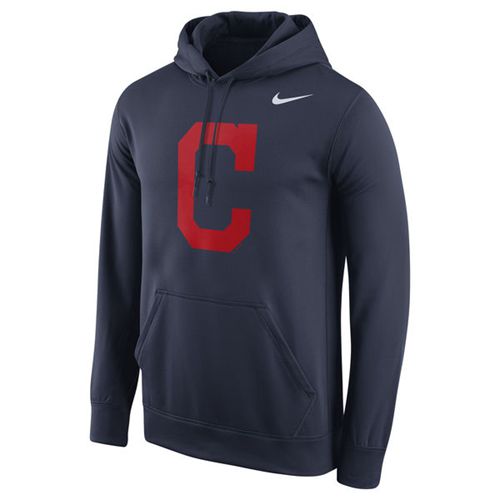 Cleveland Guardians Logo Performance Pullover Navy Hoodie cheap jerseys for sale - CheapJerseys.Shop