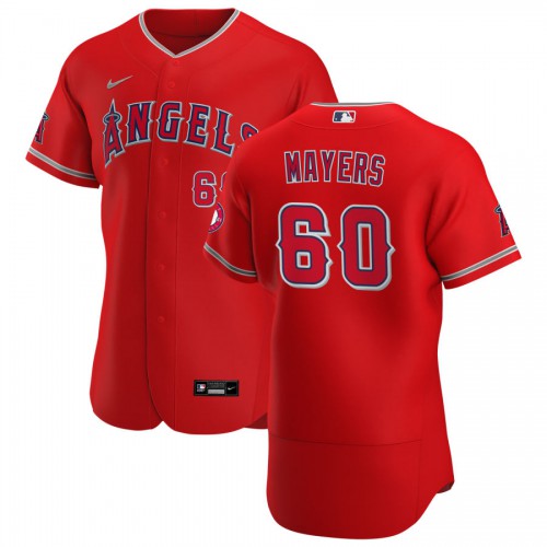 Los Angeles Los Angeles Angels #60 Mike Mayers Men's Red Alternate 2020 Authentic Player Jersey Men's cheap jerseys for sale - CheapJerseys.Shop