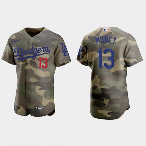 Los Angeles Los Angeles Dodgers #13 Max Muncy Men's 2021 Armed Forces Day Authentic Jersey -Camo Men's cheap jerseys for sale - CheapJerseys.Shop