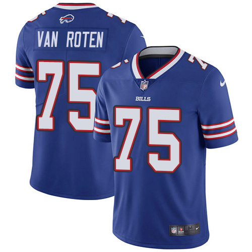Bills #75 Greg Van Roten Royal Blue Team Color Youth Stitched Vapor Untouchable Limited Jersey cheap jerseys for sale - CheapJerseys.Shop
