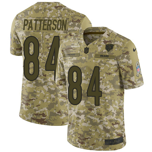 Chicago Bears #84 Cordarrelle Patterson Camo Men's Stitched Limited 2018 Salute To Service Jersey Men's cheap jerseys for sale - CheapJerseys.Shop