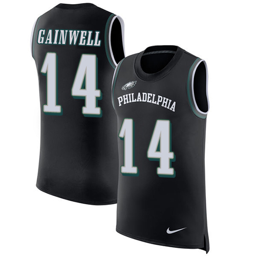 Eagles #14 Kenneth Gainwell Black Alternate Men's Stitched Limited Rush Tank Top Jersey cheap jerseys for sale - CheapJerseys.Shop