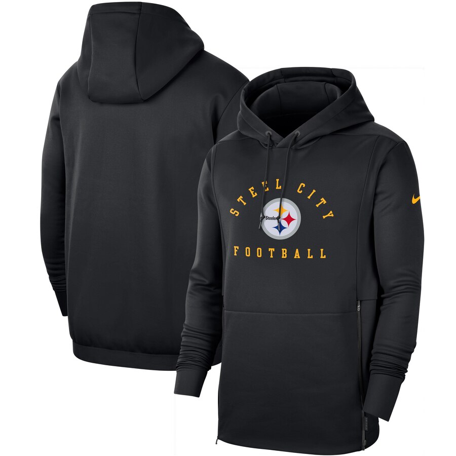 Pittsburgh Steelers Sideline Local Performance Pullover Hoodie Black cheap jerseys for sale - CheapJerseys.Shop