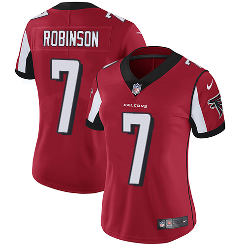 Falcons #7 Bijan Robinson Red Team Color Stitched Women's Vapor Untouchable Limited Jersey cheap jerseys for sale - CheapJerseys.Shop