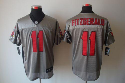 Cardinals #11 Larry Fitzgerald Grey Shadow Men's Stitched Elite Jersey cheap jerseys for sale - CheapJerseys.Shop