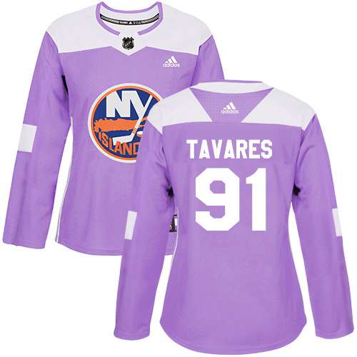 New York Islanders #91 John Tavares Purple Authentic Fights Cancer Women's Stitched Jersey Womens cheap jerseys for sale - CheapJerseys.Shop