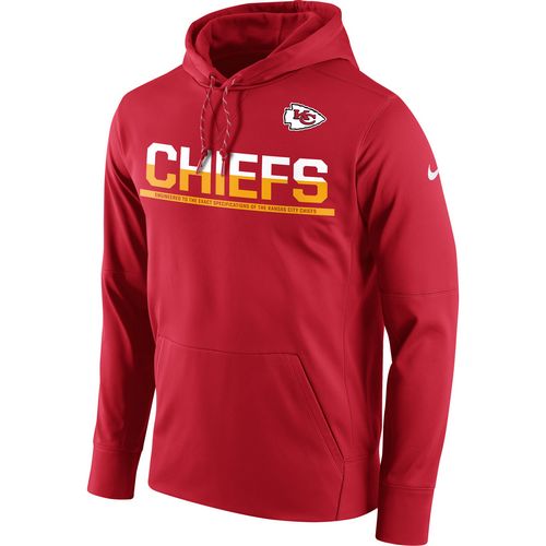 Men's Kansas City Chiefs Red Sideline Circuit Pullover Performance Hoodie cheap jerseys for sale - CheapJerseys.Shop