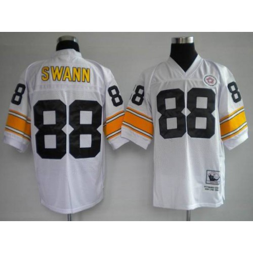 Mitchell & Ness Pittsburgh Steelers #88 Lynn Swann White Stitched Throwback Jersey Men's cheap jerseys for sale - CheapJerseys.Shop