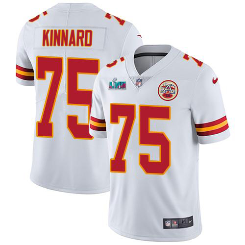 Chiefs #75 Darian Kinnard White Super Bowl LVII Patch Youth Stitched Vapor Untouchable Limited Jersey cheap jerseys for sale - CheapJerseys.Shop