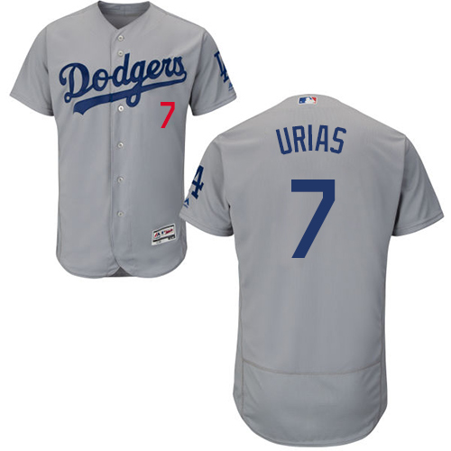 Los Angeles Dodgers #7 Julio Urias Grey Flexbase Authentic Collection Stitched Jersey Men's cheap jerseys for sale - CheapJerseys.Shop