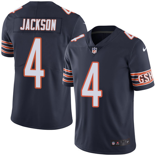 Bears #4 Eddie Jackson Navy Blue Team Color Men's Stitched Vapor Untouchable Limited Jersey cheap jerseys for sale - CheapJerseys.Shop