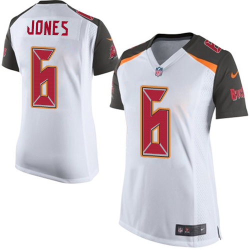 Buccaneers #6 Julio Jones White Women's Stitched New Elite Jersey cheap jerseys for sale - CheapJerseys.Shop