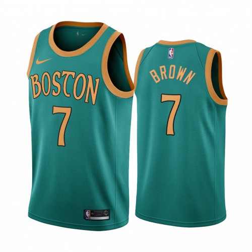 Boston Celtics #7 Jaylen Brown Green 2019-20 City Edition Jersey Mens cheap jerseys for sale - CheapJerseys.Shop
