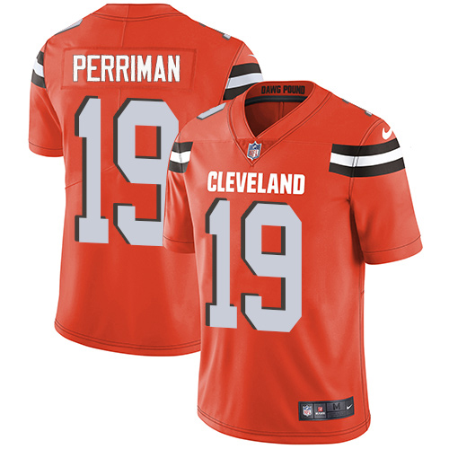 Cleveland Browns #19 Breshad Perriman Orange Alternate Men's Stitched Vapor Untouchable Limited Jersey Men's cheap jerseys for sale - CheapJerseys.Shop