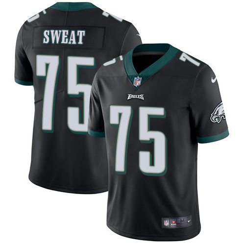 Philadelphia Eagles #75 Josh Sweat Black Alternate Men's Stitched Vapor Untouchable Limited Jersey Men's cheap jerseys for sale - CheapJerseys.Shop