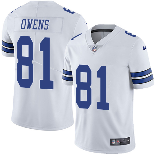 Dallas Cowboys #81 Terrell Owens White Men's Stitched Vapor Untouchable Limited Jersey Men's cheap jerseys for sale - CheapJerseys.Shop