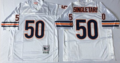 Mitchell&Ness Bears #50 Mike Singletary White Small No. Throwback Stitched Jersey cheap jerseys for sale - CheapJerseys.Shop