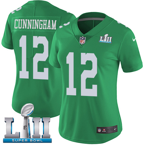Philadelphia Eagles #12 Randall Cunningham Green Super Bowl LII Women's Stitched Limited Rush Jersey Womens cheap jerseys for sale - CheapJerseys.Shop