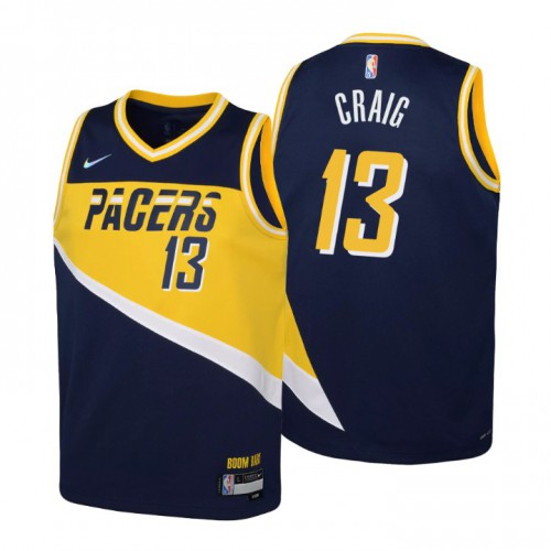 Indiana Indiana Pacers #13 Torrey Craig Youth Navy 2021/22 Swingman Jersey - City Edition Youth cheap jerseys for sale - CheapJerseys.Shop