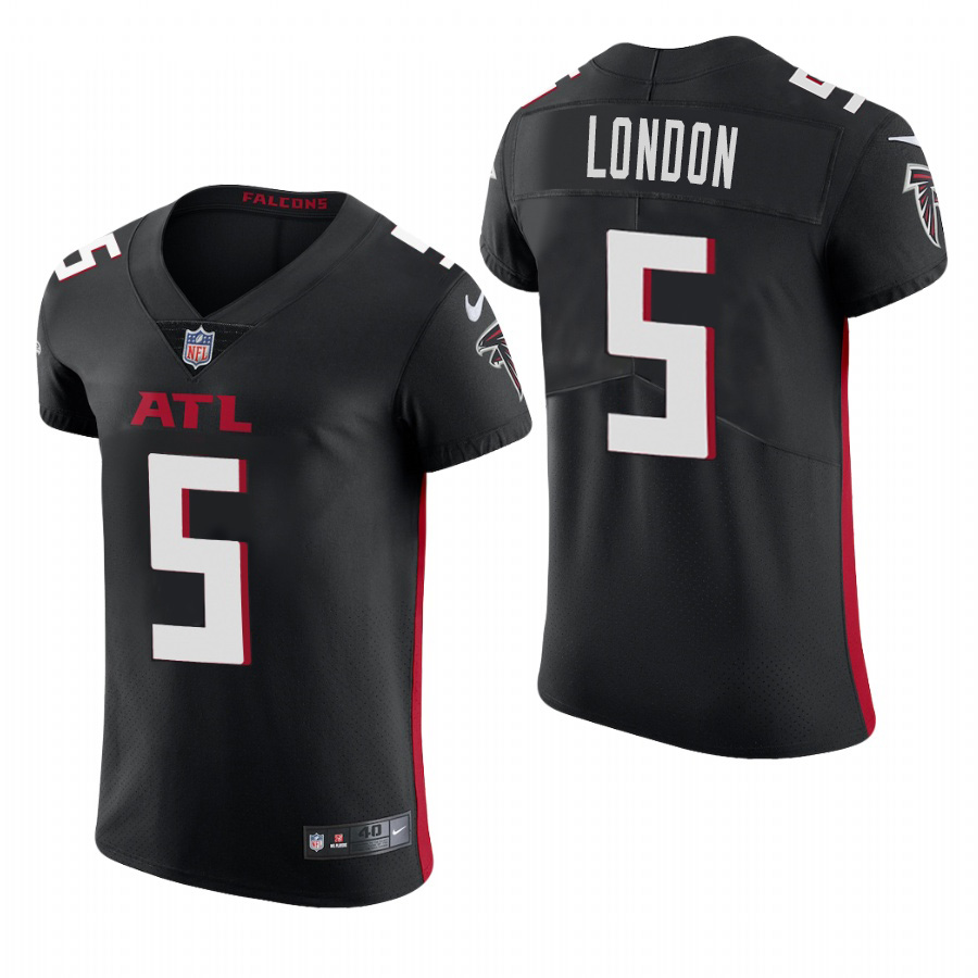 Atlanta Falcons #5 Drake London Men's Black Team Color Men's Stitched 2020 Vapor Untouchable Elite Jersey cheap jerseys for sale - CheapJerseys.Shop