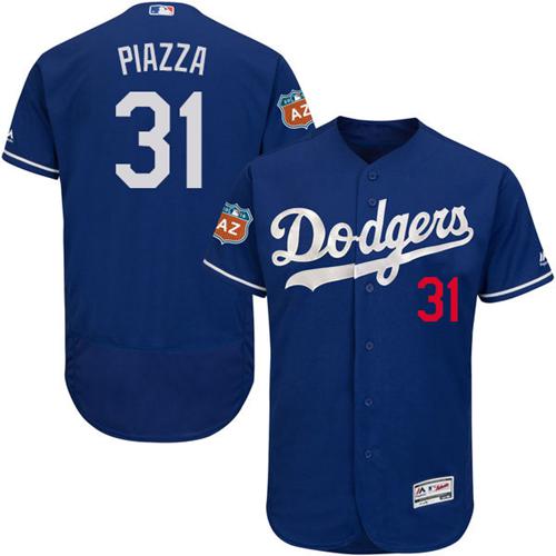 Los Angeles Dodgers #31 Mike Piazza Blue Flexbase Authentic Collection Stitched Jersey Men's cheap jerseys for sale - CheapJerseys.Shop