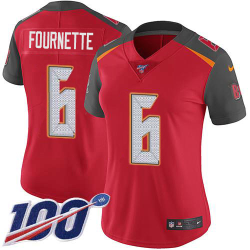 Tampa Bay Buccaneers #6 Le'Veon Bell Red Team Color Women's Stitched 100th Season Vapor Untouchable Limited Jersey Womens cheap jerseys for sale - CheapJerseys.Shop